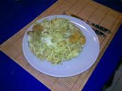 Nudeln: Bratspätzle mit Käse und Ei - Rezept