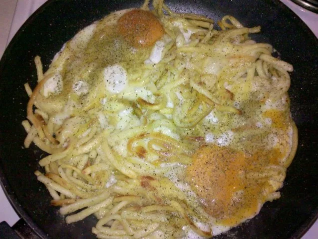 Nudeln: Bratspätzle mit Käse und Ei - Rezept - Bild Nr. 3