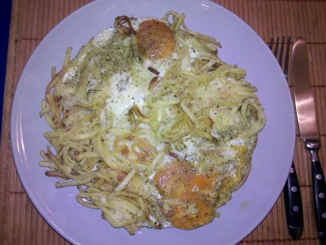 Nudeln: Bratspätzle mit Käse und Ei - Rezept - Bild Nr. 5