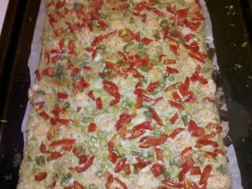 Flammkuchen: Flammkuchen granchio - Flammkuchen mit Krabben - Rezept - Bild Nr. 8