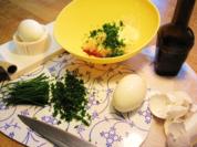 Eiersalat mit viel Schnittlauch drin ... - Rezept