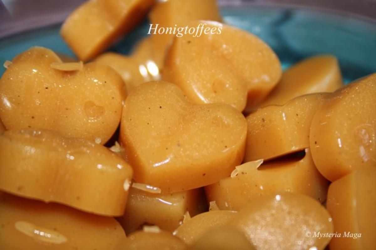 Bilder für Honigtoffees Karamellen mit Honig und Sahne - Rezept