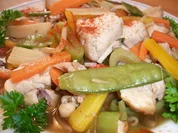Rezept: Chinesischer Gemüseeintopf mit Hähnchen.... Chinesischer Gemüseeintopf mit Hähnchen.... - Rezept