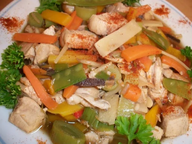 Chinesischer Gemüseeintopf mit Hähnchen.... - Rezept - Bild Nr. 3