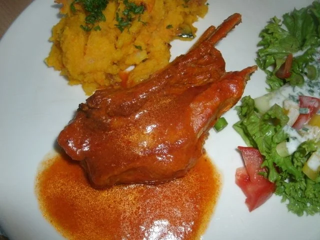 Rezept: Rote Dicke Rippe -geschmort Rote Dicke Rippe -geschmort - Rezept