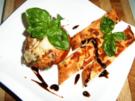 überbackene Blauschimmelkäse-Tomaten - Rezept