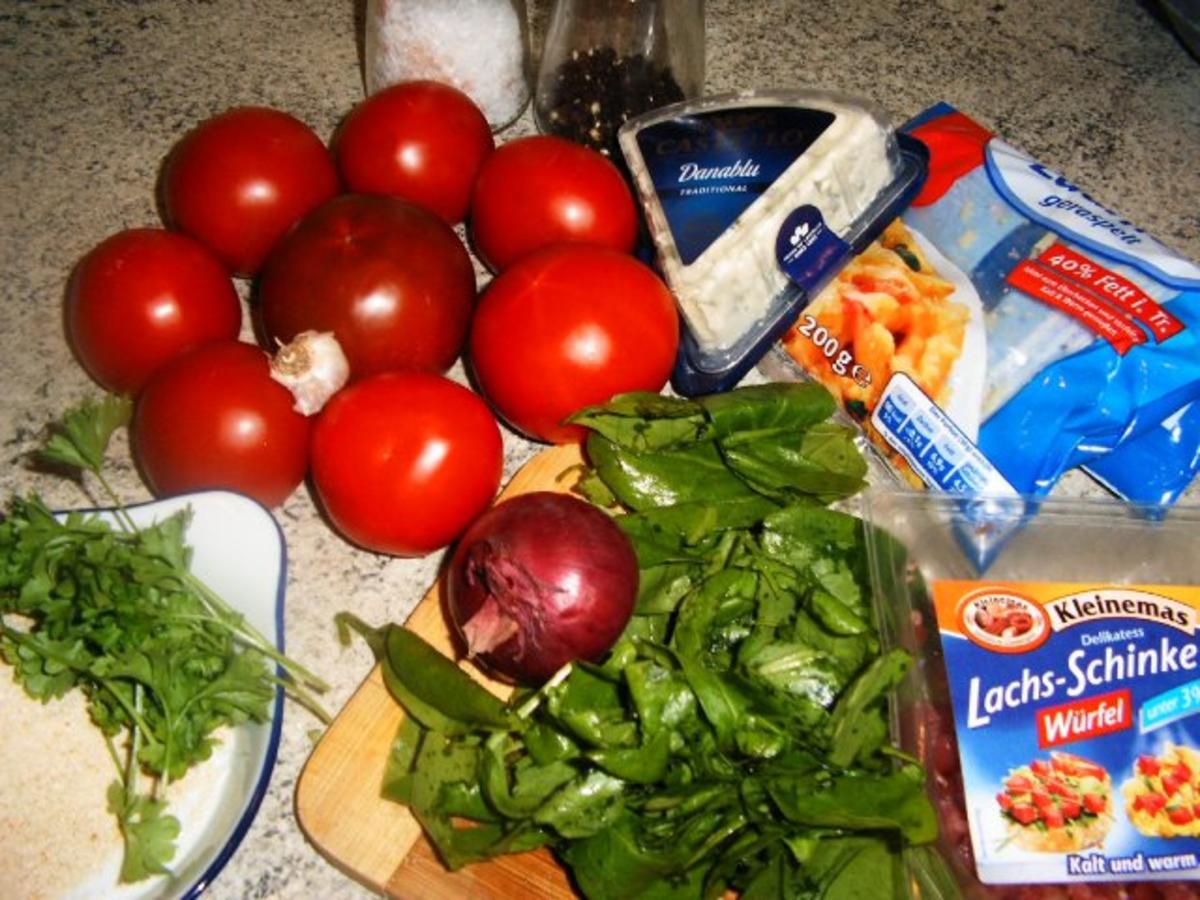 überbackene Blauschimmelkäse-Tomaten - Rezept - Bild Nr. 2