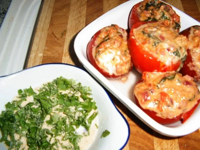 überbackene Blauschimmelkäse-Tomaten - Rezept - Bild Nr. 5