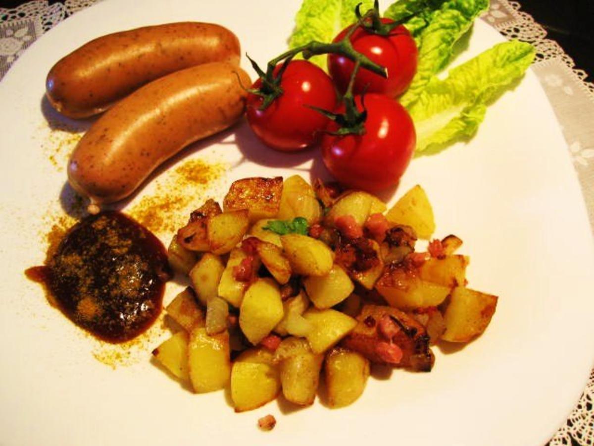 Currywurst mit Bratkartoffeln für Camper ... - Rezept