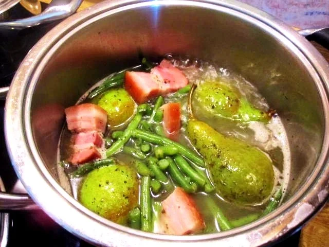 Birnen, Bohnen und Speck ... - Rezept - Bild Nr. 8377