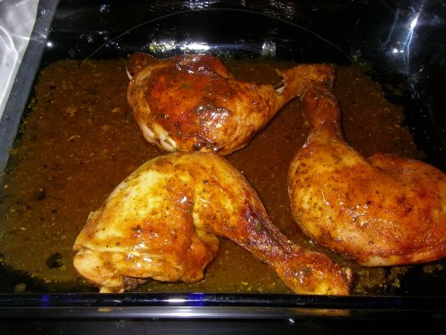 Rezept: Hühnerhaxerl mit Zuckererbsen und Reis Bild Nr. 2 Hühnerhaxerl mit Zuckererbsen und Reis - Rezept - Bild Nr. 2