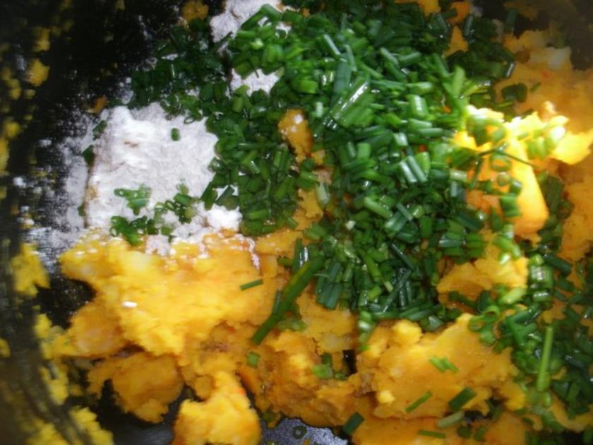 Hokkaidokürbis-Kartoffelbratlinge