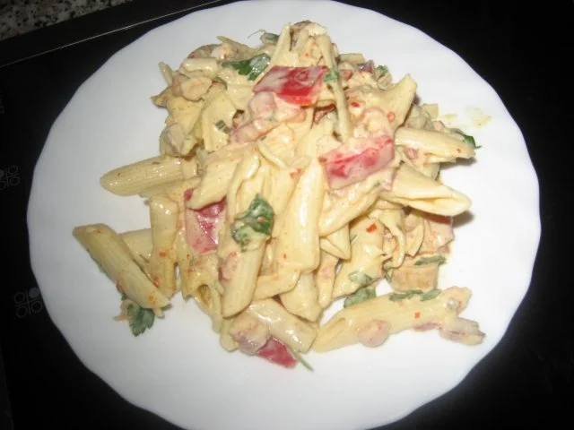 Scharfer Nudelsalat - light - Rezept