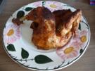 Grillen : Knoblauchhähnchen aus dem Backofen mit Salat - Rezept