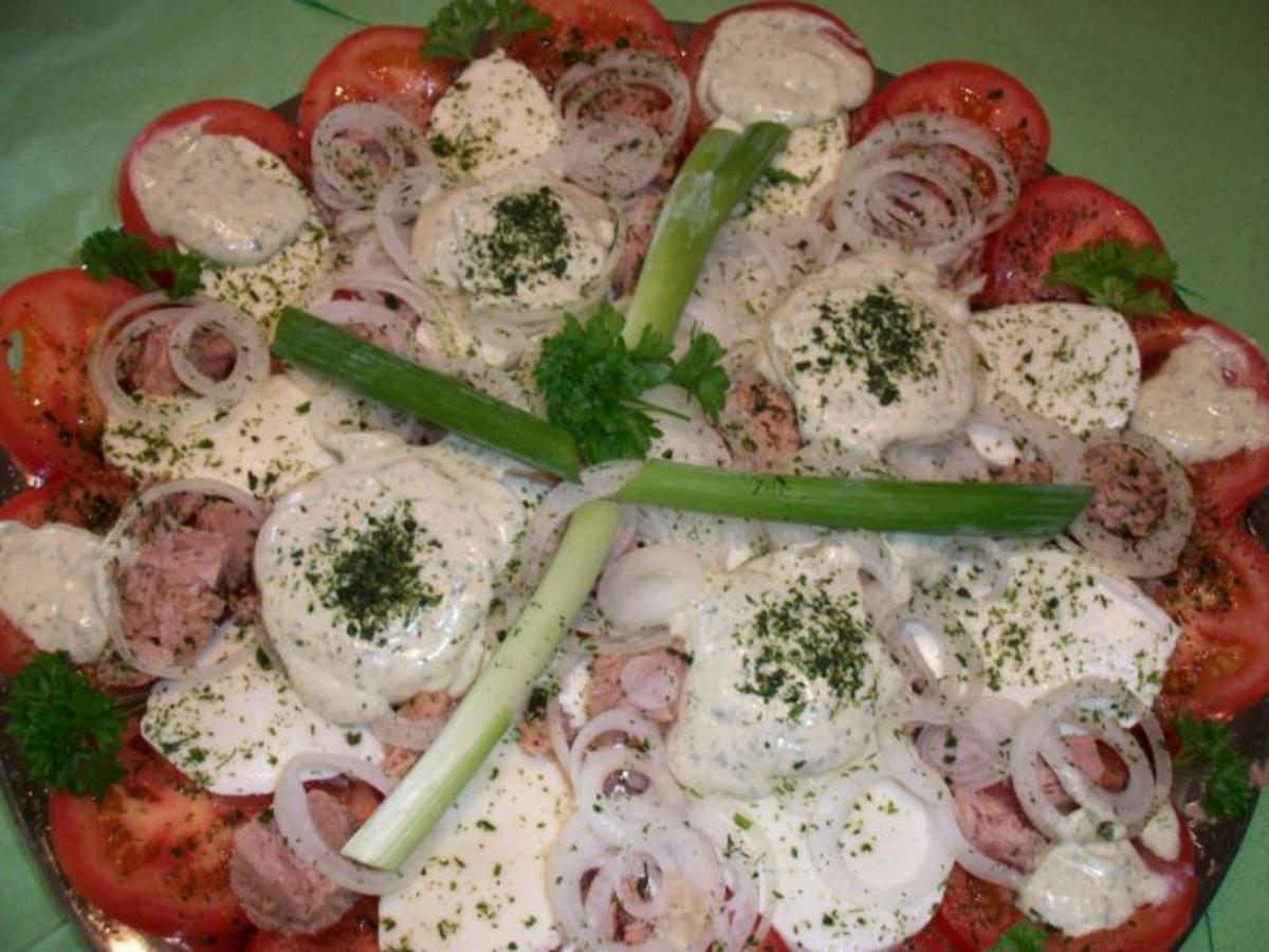 Bilder für Tomatensalat Thunfisch Mozzarella - Rezept