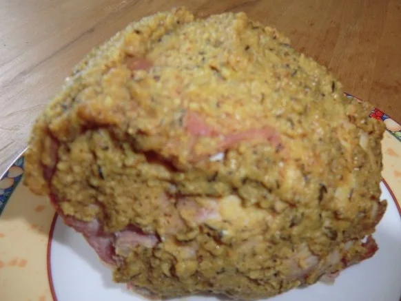 Rippchen ummantelt von Kräuter-Senf- Kruste - Rezept
