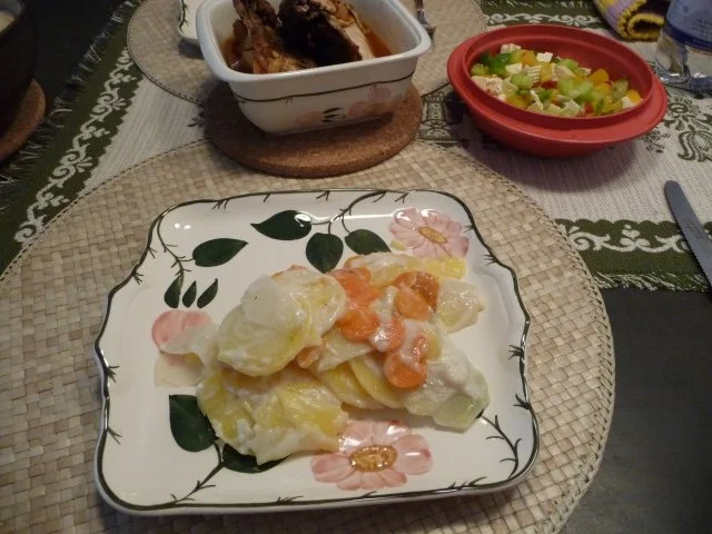 Auflauf : Kartoffel - Kohlrabi - Möhren - Gratin - Rezept - Bild Nr. 12