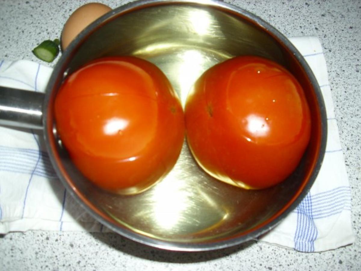 Gefüllte Tomaten an Reisnudeln - Rezept - Bild Nr. 3