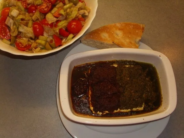 Schafskäse mit Pesto überbacken - Rezept