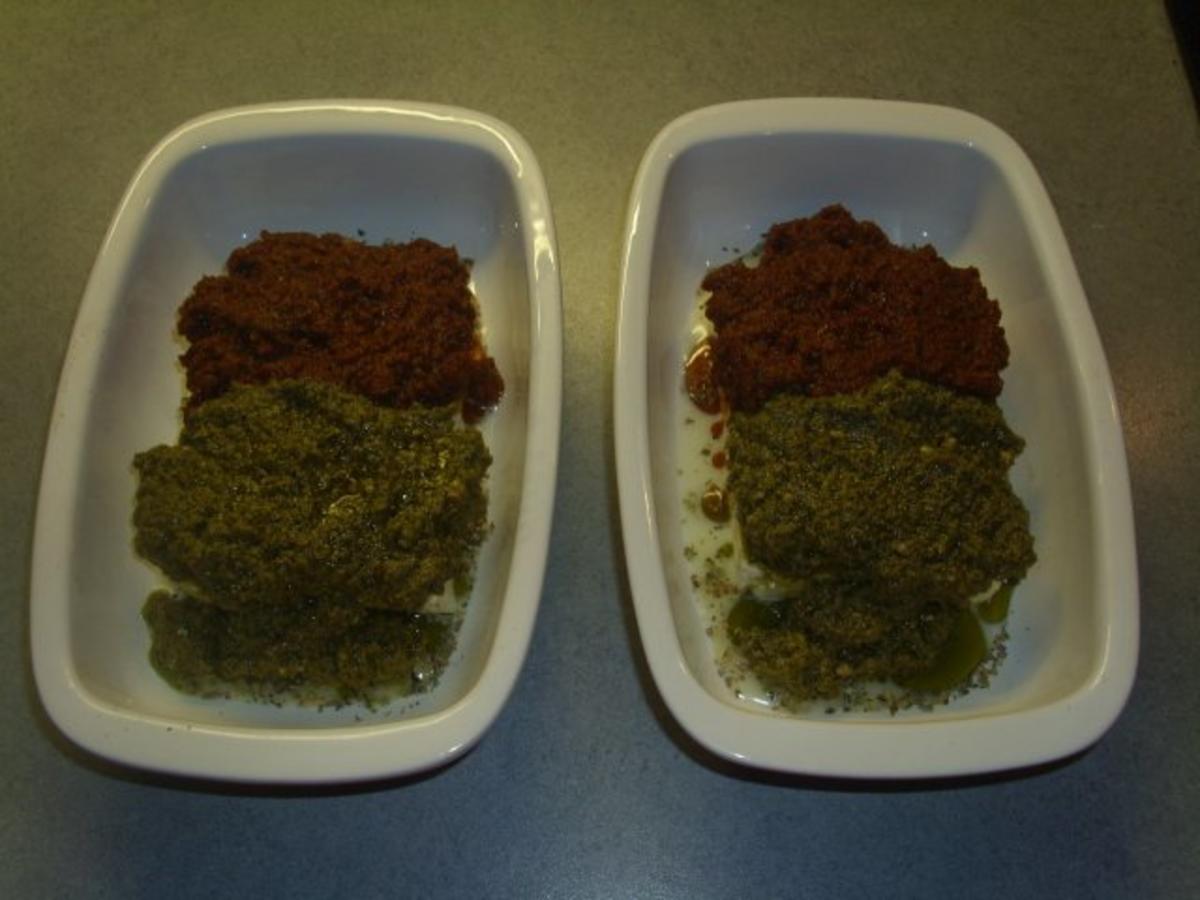 Schafskäse mit Pesto überbacken - Rezept - Bild Nr. 4
