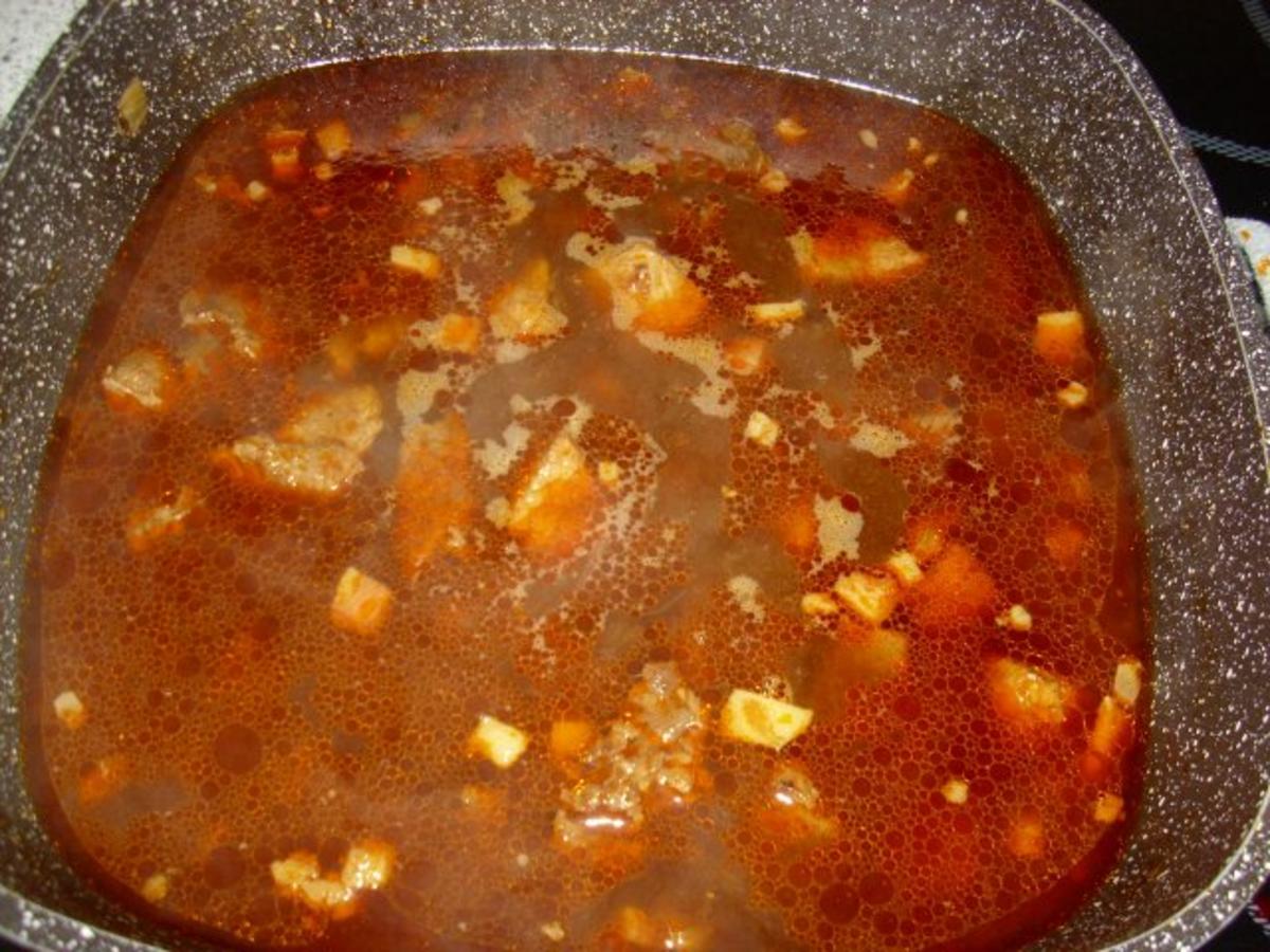 Gulasch halb und halb mit Pilzgemüse - Rezept - Bild Nr. 8