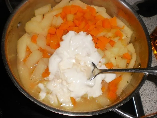 Kohlrabi-Möhren-Gemüse an Kammscheiben - Rezept - Bild Nr. 4