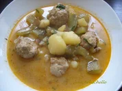 Gurken-Kartoffel-Topf mit Hackklößchen - Rezept