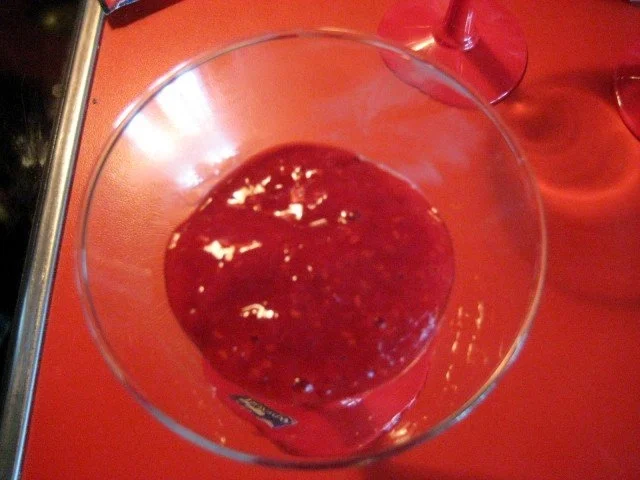 Rezept: Vanillepudding mit Himbeermus und Schokoraspeln Bild Nr. 8 Vanillepudding mit Himbeermus und Schokoraspeln - Rezept - Bild Nr. 8