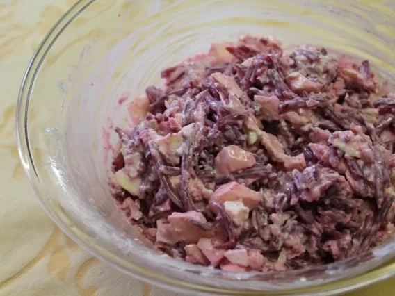 Rezept: Apfel-Fisch Salat Bild Nr. 4 Apfel-Fisch Salat - Rezept - Bild Nr. 4