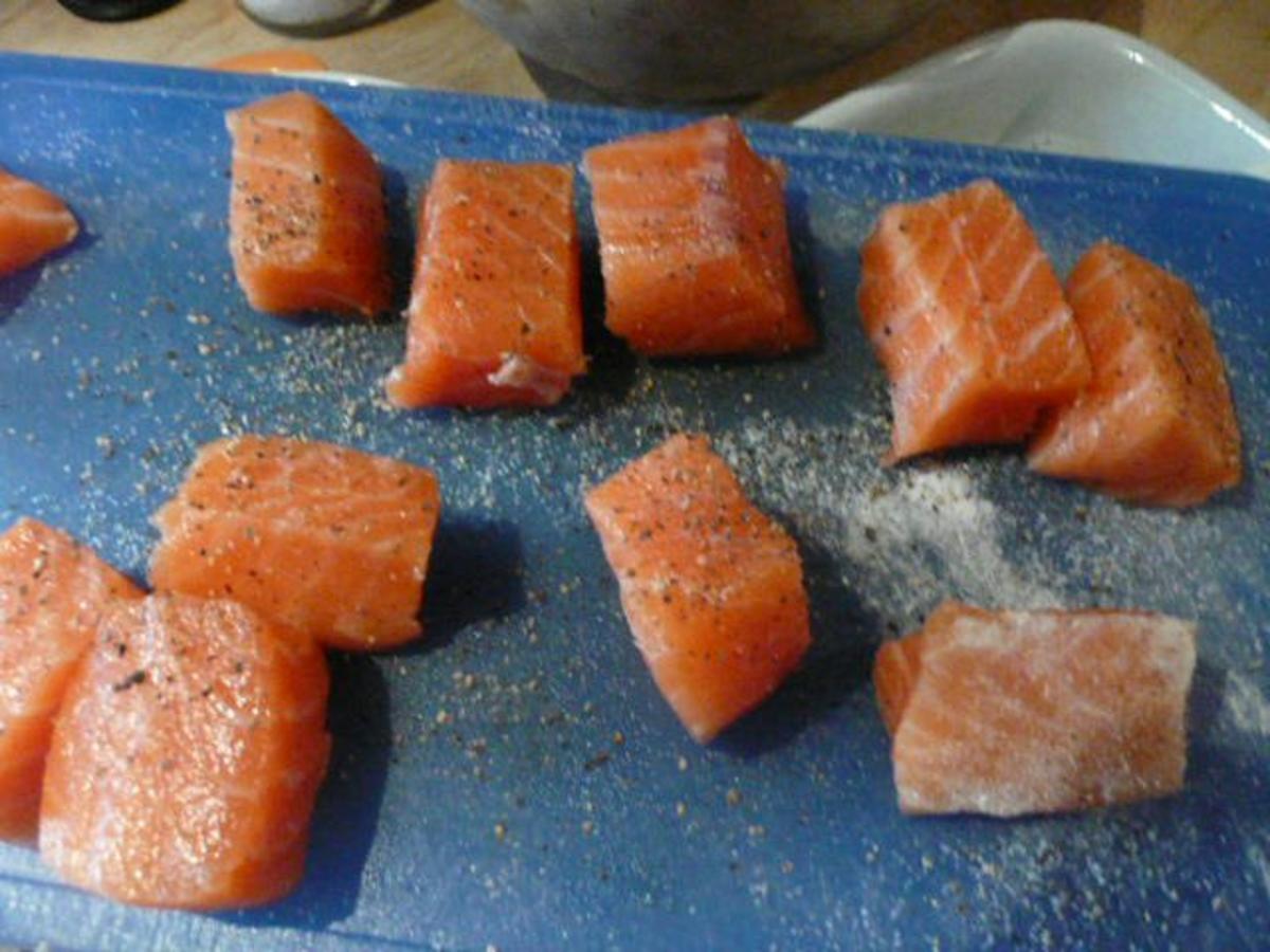 SALAT/ GURKENSALAT mit Fischstäbchen - Rezept - Bild Nr. 5