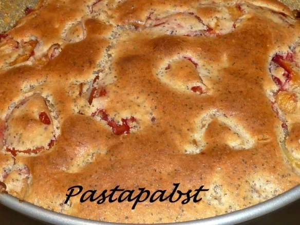 Pflaumen-Mohn-Rührkuchen - Rezept