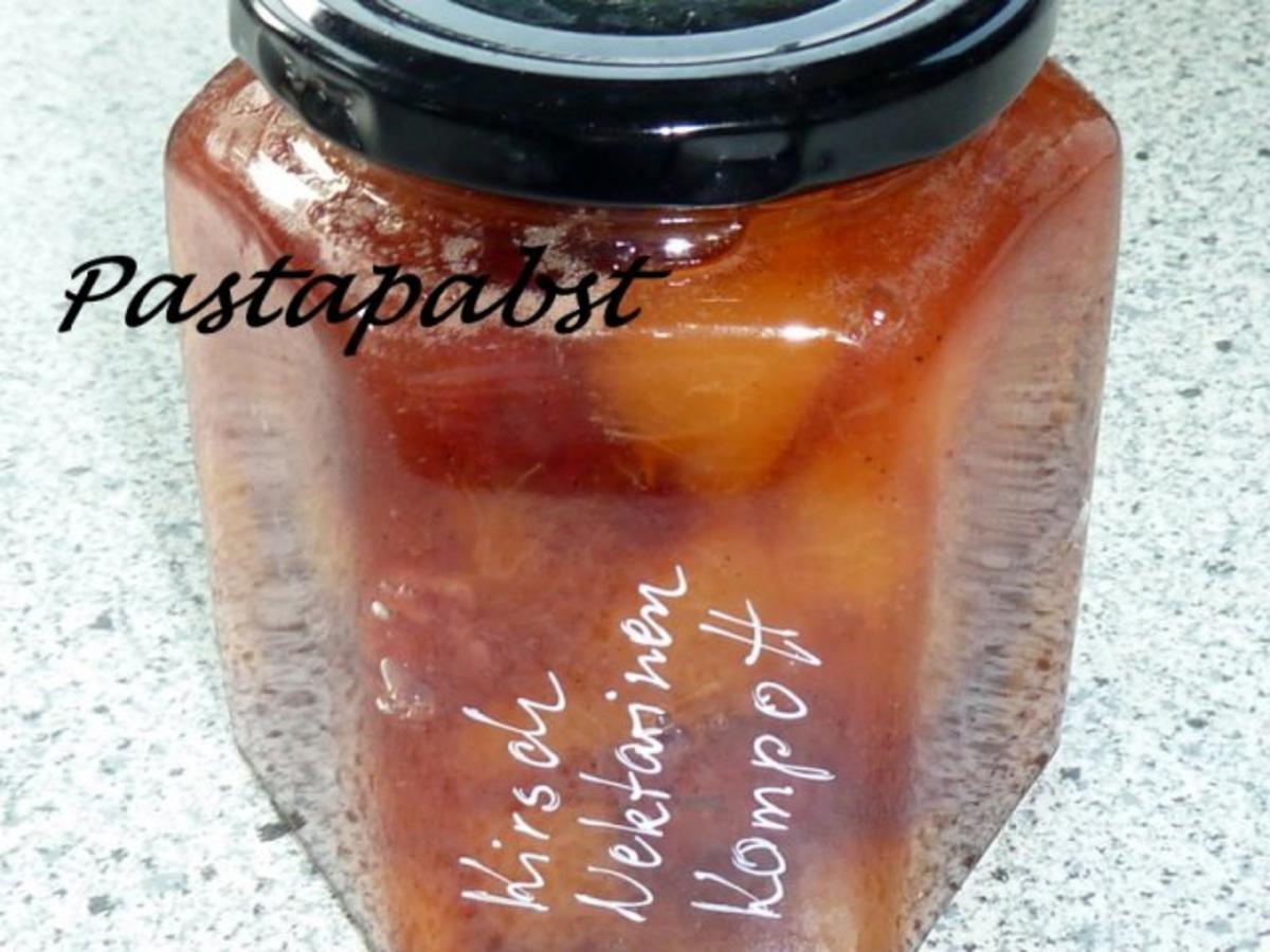 Kirsch-Nektarinen-Kompott - Rezept Eingereicht von Pastapabst