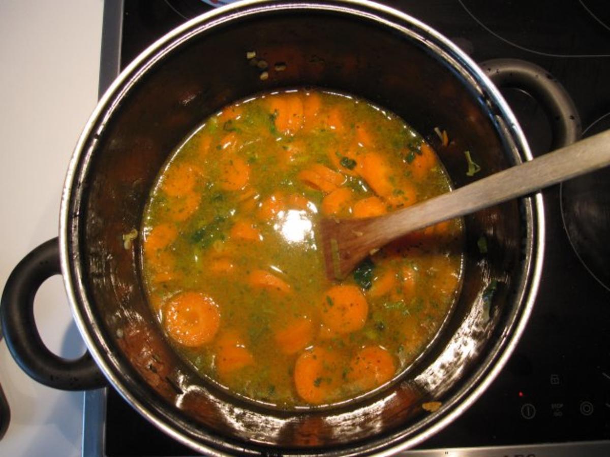 Möhren-Kokos-Suppe mit Reis - Rezept - Bild Nr. 5