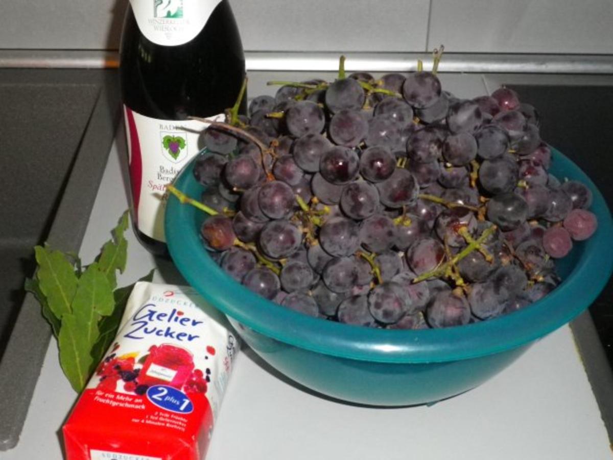 Rotwein - Trauben - Gelee - Rezept