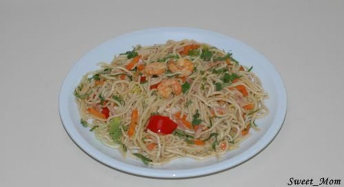 Bami Goreng mit Shrimps - Rezept