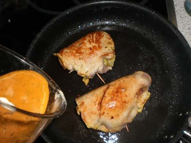 Gefülltes Putenschnitzel mit Gemüse - Rezept - Bild Nr. 17