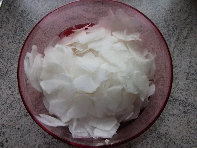 Radi-Salat mit Rote Zwiebeln Dieter´s Art - Rezept - Bild Nr. 5