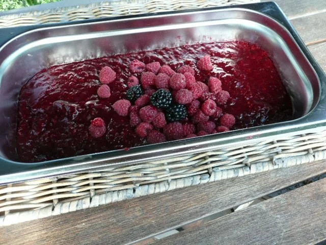 DESSERT /HIMBEER-BROMBEER-JOGHURT-TERRINE - Rezept - Bild Nr. 2