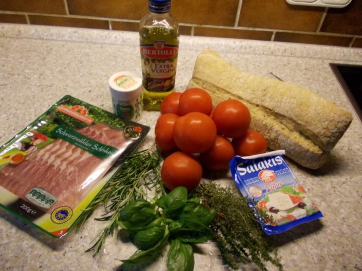 Brotauflauf mit Tomaten und Schafskäse - Rezept - Bild Nr. 2