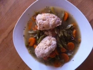 Fränkisch: bonna und spoutzn - Rezept