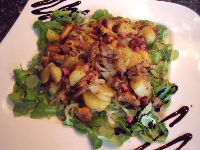 Kartoffel-Pfifferling-Pfanne - Rezept