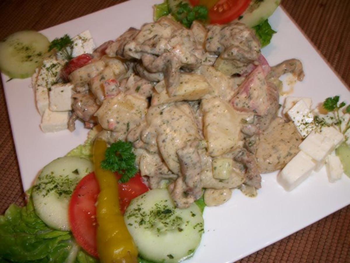 Gyros trifft auf Pellkartoffel......und Tzaziki....... - Rezept - Bild Nr. 3