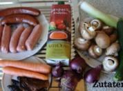 Wurstgulasch in Tomatensoße - Rezept