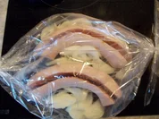 2 erlei Reissalate mit Fleischwurst im Bratschlauch - Rezept