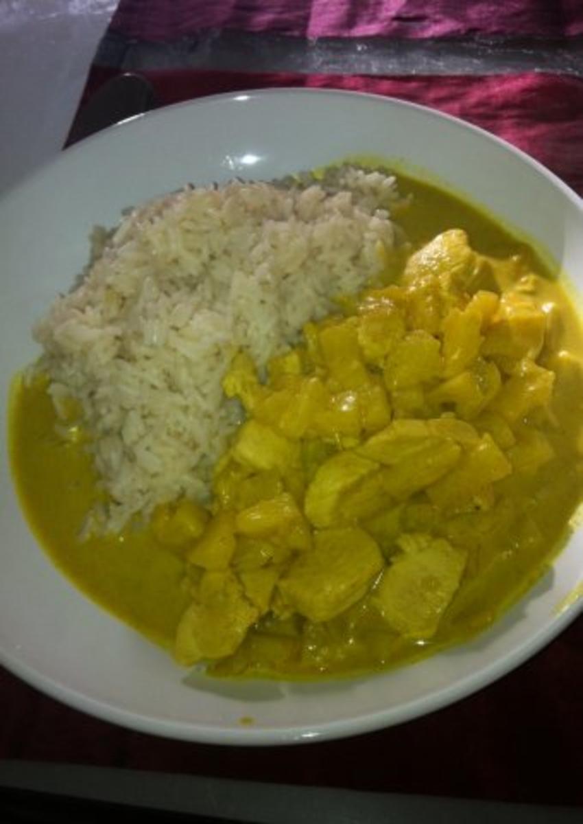 Bilder für Hähnchen in fruchtiger currysoße - Rezept