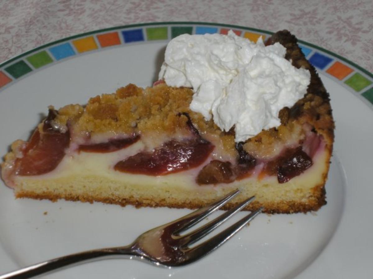 Zwetschgenkuchen Mit Streusel Auf Quark - Rezept - Kochbar.de