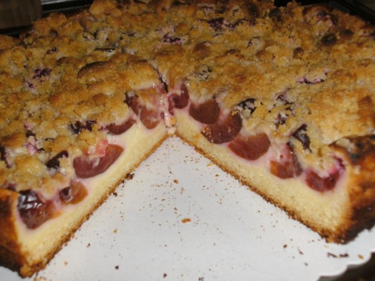 Zwetschgenkuchen mit Streusel auf Quark - Rezept - Bild Nr. 3