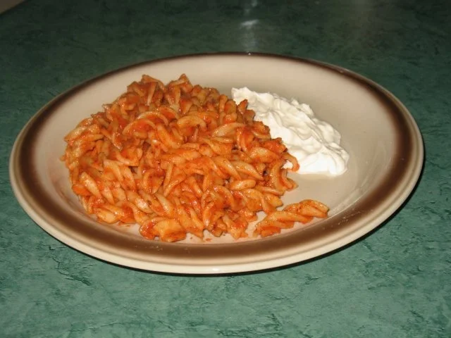 Rezept: Pasta - Fusilli an meiner allzeit bewährten schnellen Tomatensauce Pasta - Fusilli an meiner allzeit bewährten schnellen Tomatensauce - Rezept