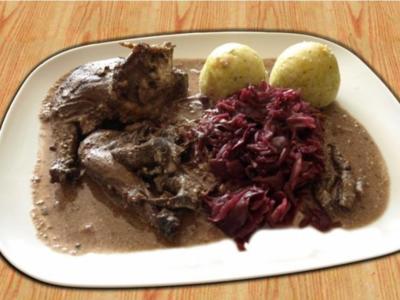 Rezept: Nutria in Pilzsoße Nutria in Pilzsoße - Rezept