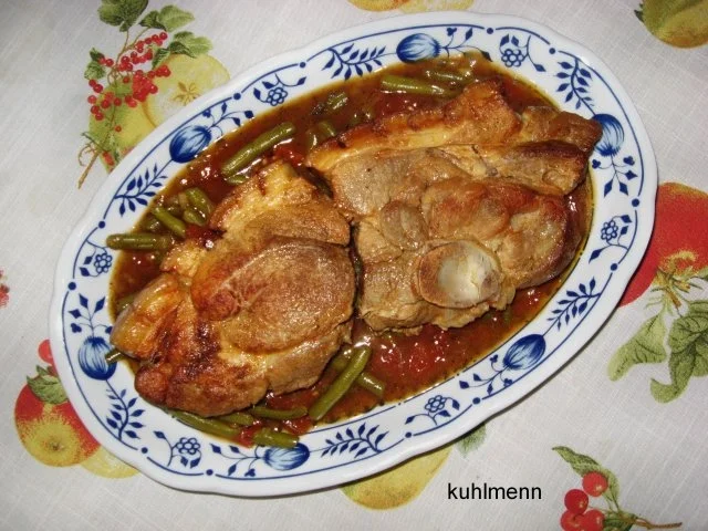 Schweinebraten auf Gemüsebett - Rezept - Bild Nr. 5